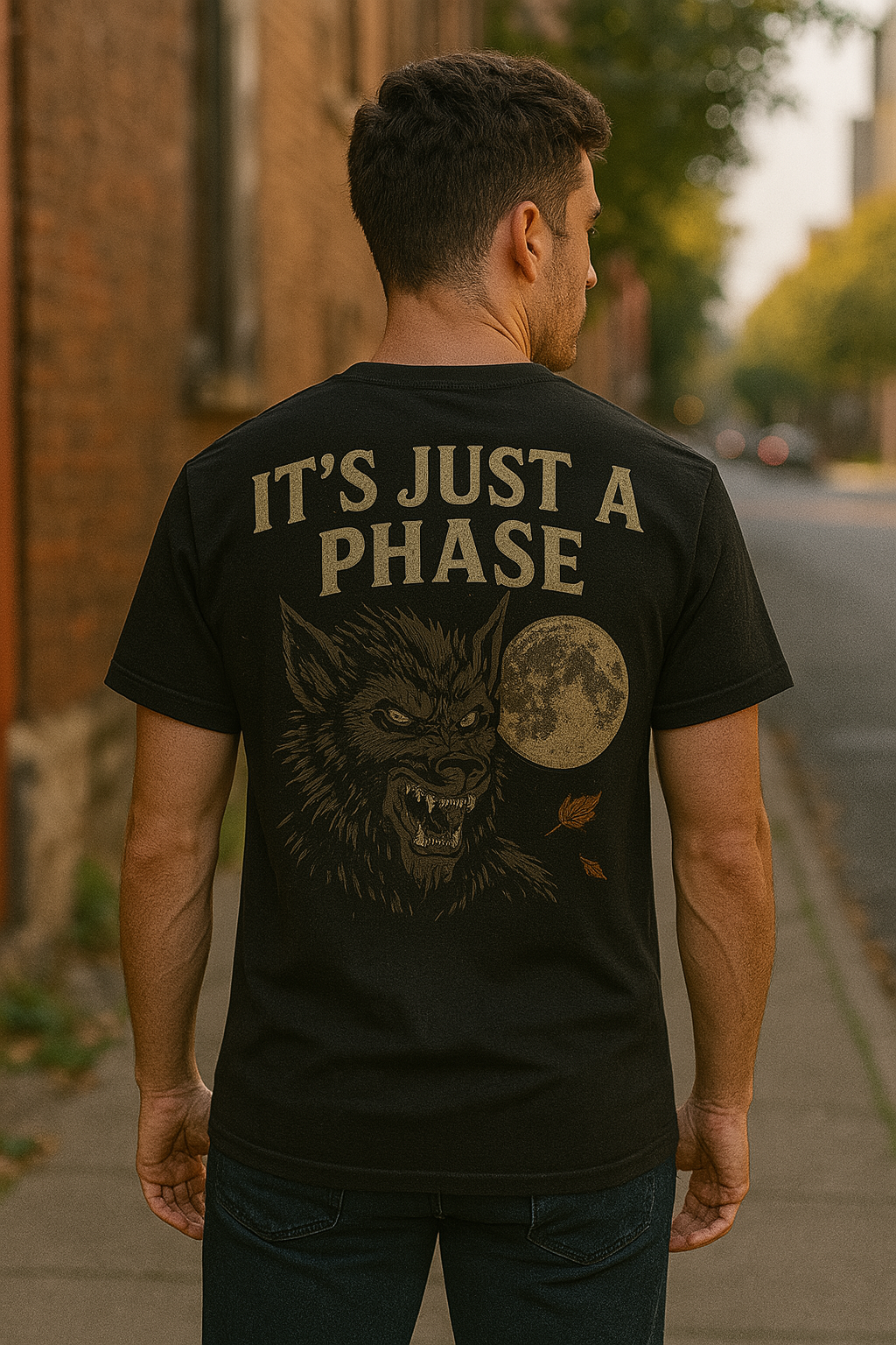 It’s Just a Phase Werewolf Shirt | Fright & Fall Tee by Graphic Graveyard