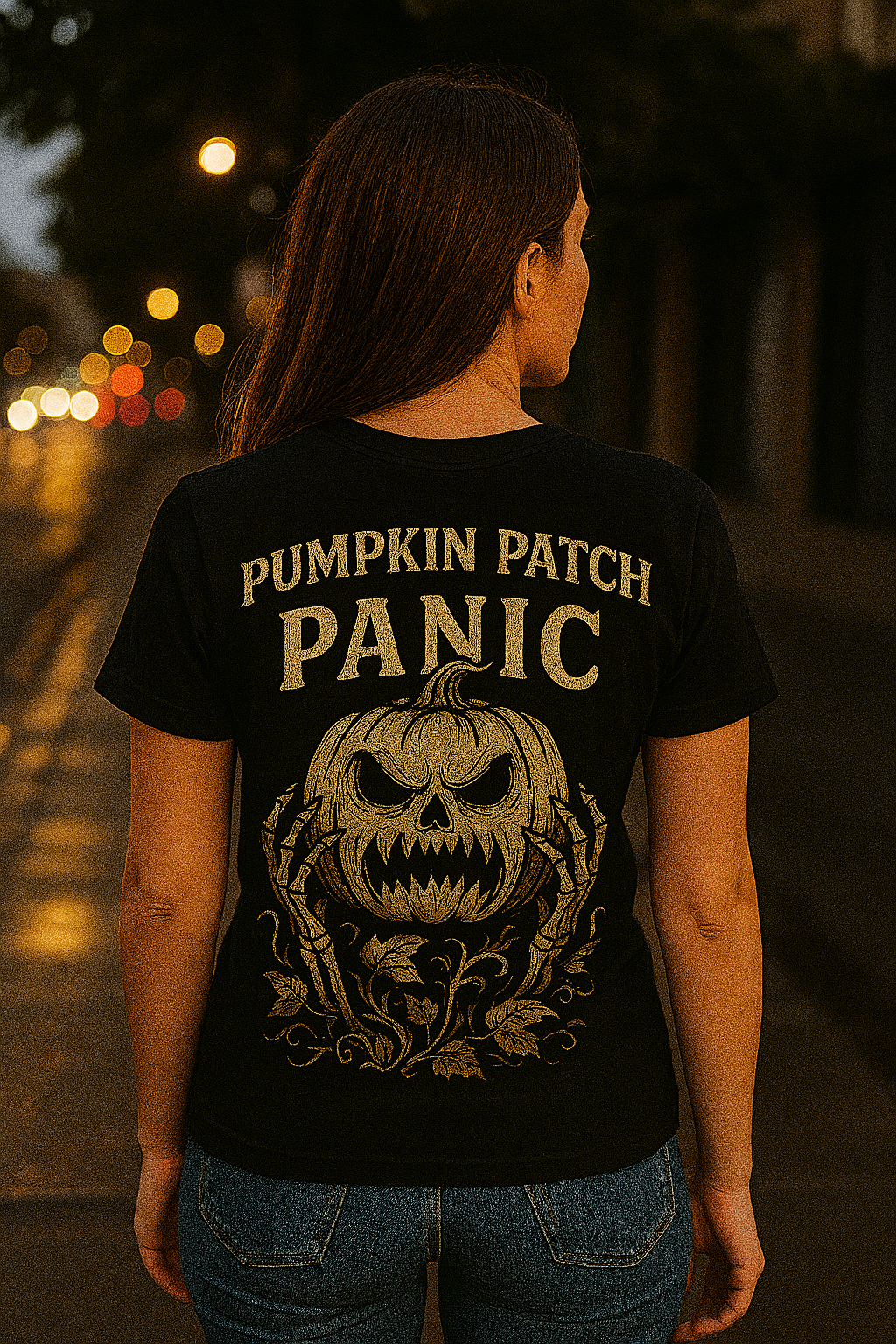 Pumpkin Patch Panic Shirt | Fall Horror Tee by Graphic Graveyard