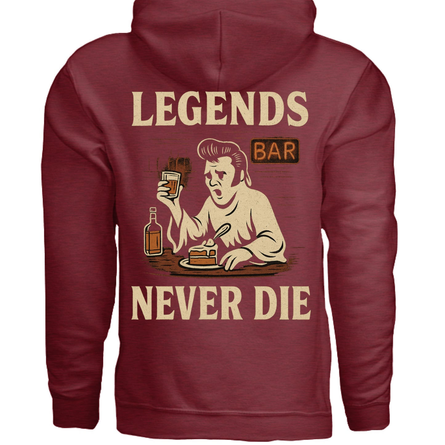 ANTIQUE CHERRY RED - BACK