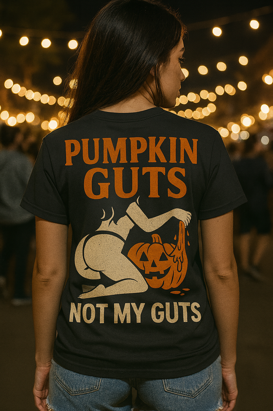Pumpkin Guts Not My Guts | Fright & Fall Halloween Shirt by Graphic Graveyard