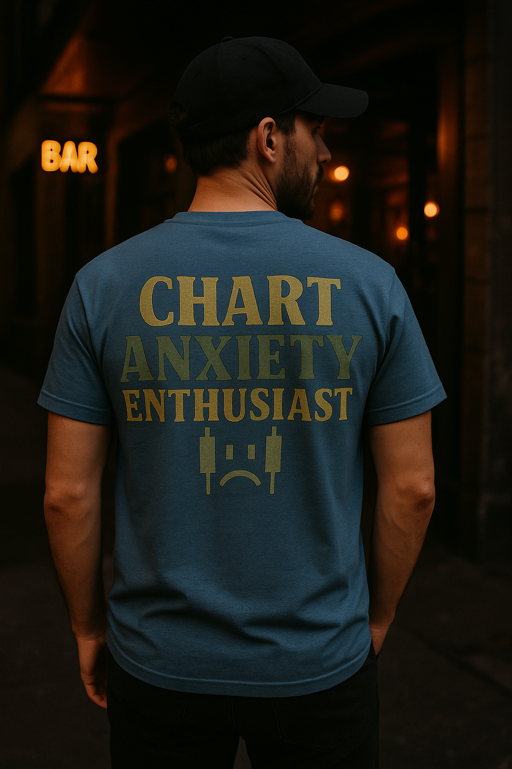 Chart Anxiety Enthusiast | Degen Den by Graphic Graveyard