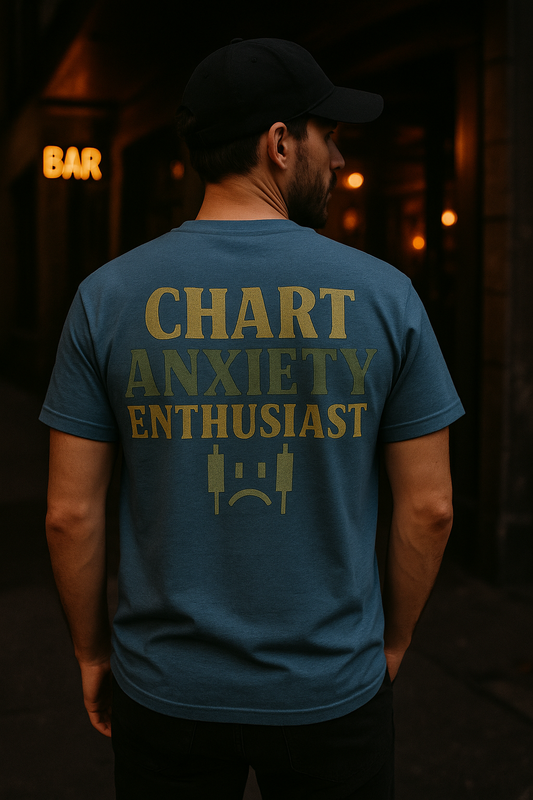 Chart Anxiety Enthusiast | Degen Den by Graphic Graveyard