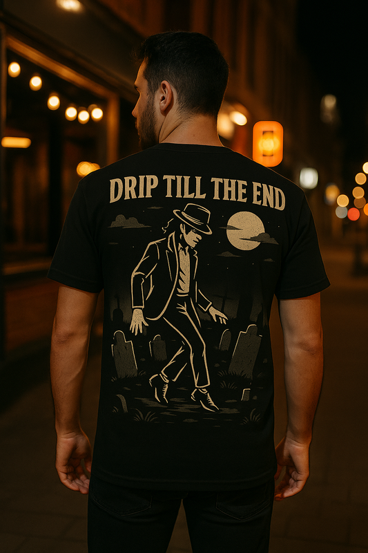 Drip Till The End | Legends Never Die Horror Tribute Tee by Graphic Graveyard
