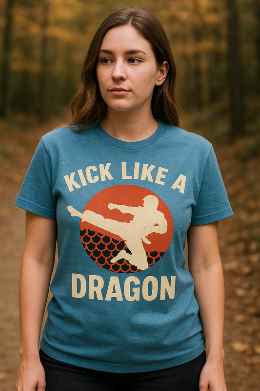 Kick Like a Dragon Shirt | Legends Never Die by Graphic Graveyard