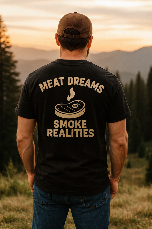 Meat Dreams, Smoke Realities Shirt | Smoked & Unbothered™ by Graphic Graveyard