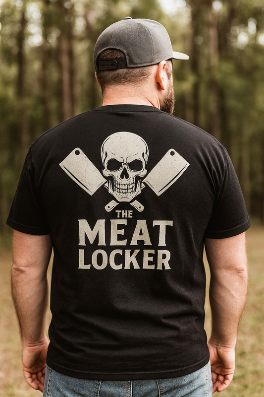 The Meat Locker | Skull & Cleaver BBQ T-Shirt Collection by Graphic Graveyard