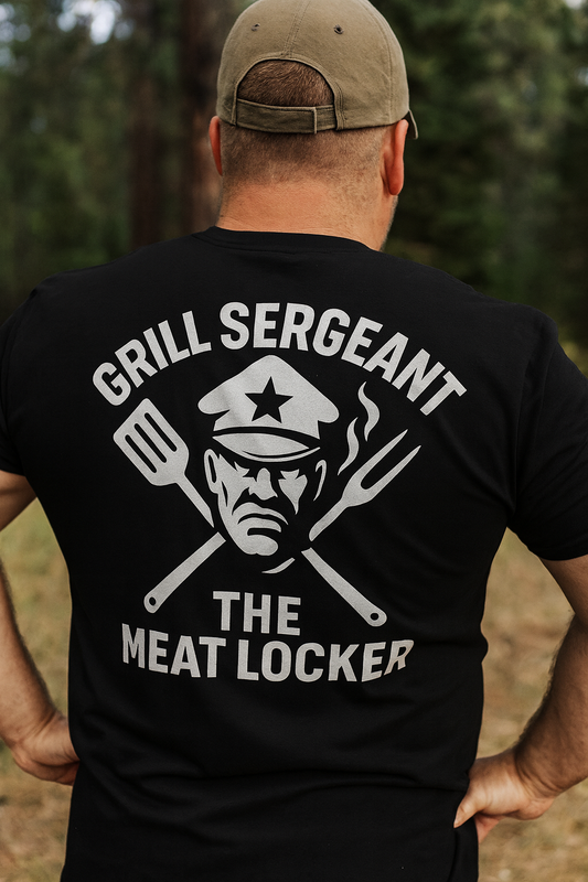 Grill Sergeant Shirt | The Meat Locker™ BBQ Drop by Graphic Graveyard
