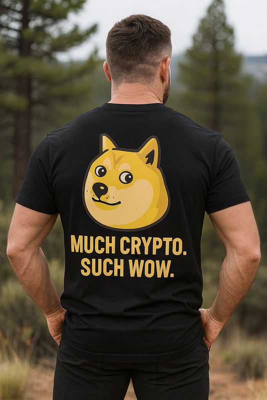 Much Crypto Such Wow Doge Shirt | Degen Den™ by Graphic Graveyard
