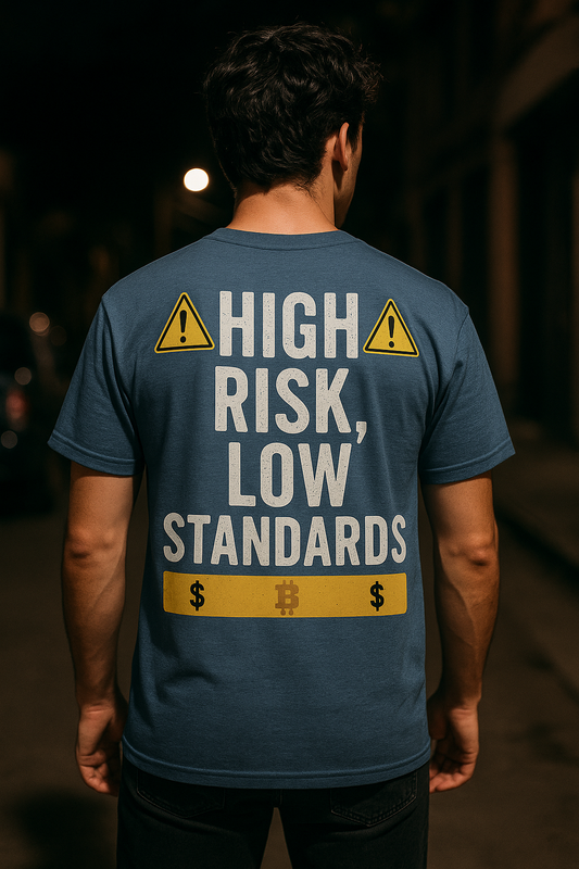 High Risk, Low Standards | Degen Den by Graphic Graveyard