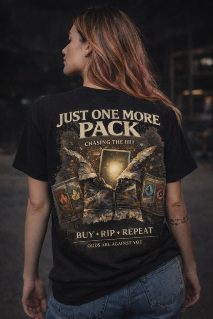 Just One More Pack – Chasing the Hit Graphic Tee Graphic Graveyard