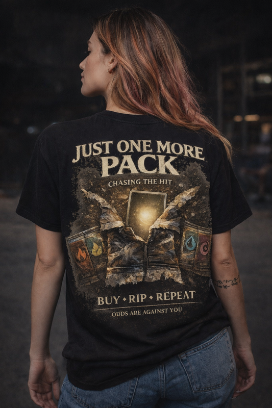 Just One More Pack – Chasing the Hit Graphic Tee Graphic Graveyard