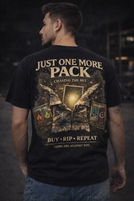 Just One More Pack – Chasing the Hit Graphic Tee Graphic Graveyard