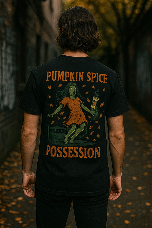 Pumpkin Spice Possession Shirt | Fright & Fall Graphic Tee by Graphic Graveyard