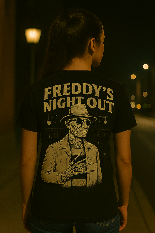 Freddy’s Night Out | Retro Horror Streetwear by Graphic Graveyard