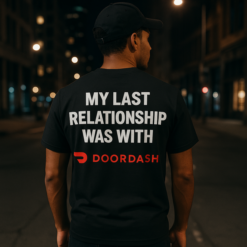 My Last Relationship Was With DoorDash | Degenerate Drip Tee by Graphic Graveyard