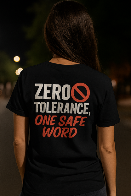 Zero Tolerance, One Safe Word | Degenerate Drip Tee by Graphic Graveyard