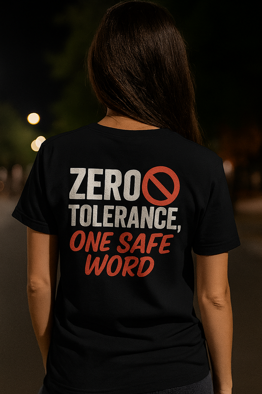 Zero Tolerance, One Safe Word | Degenerate Drip Tee by Graphic Graveyard