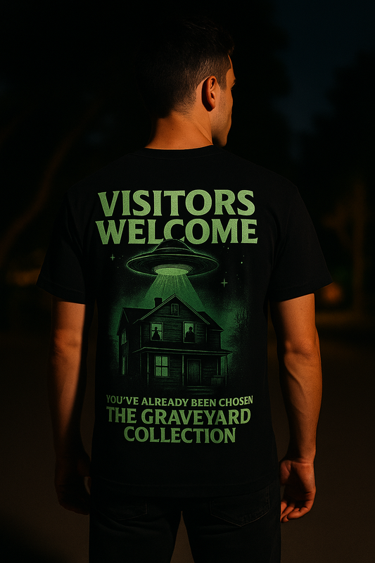 Visitors Welcome | Alien Abduction Tee by The Graveyard Collection