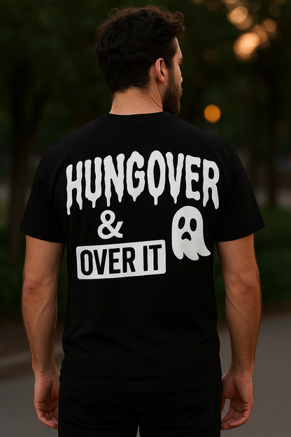 Hungover & Over It | Degenerate Drip Tee by Graphic Graveyard