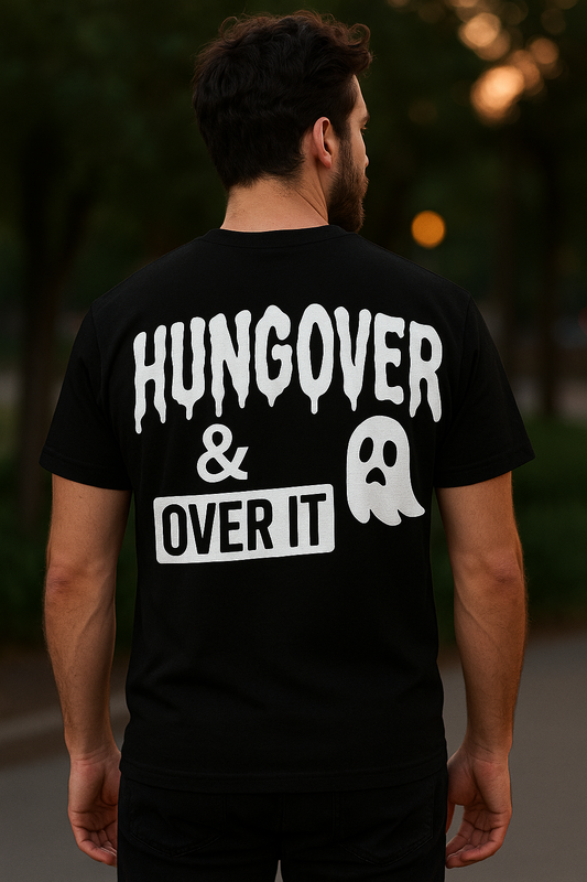 Hungover & Over It | Degenerate Drip Tee by Graphic Graveyard