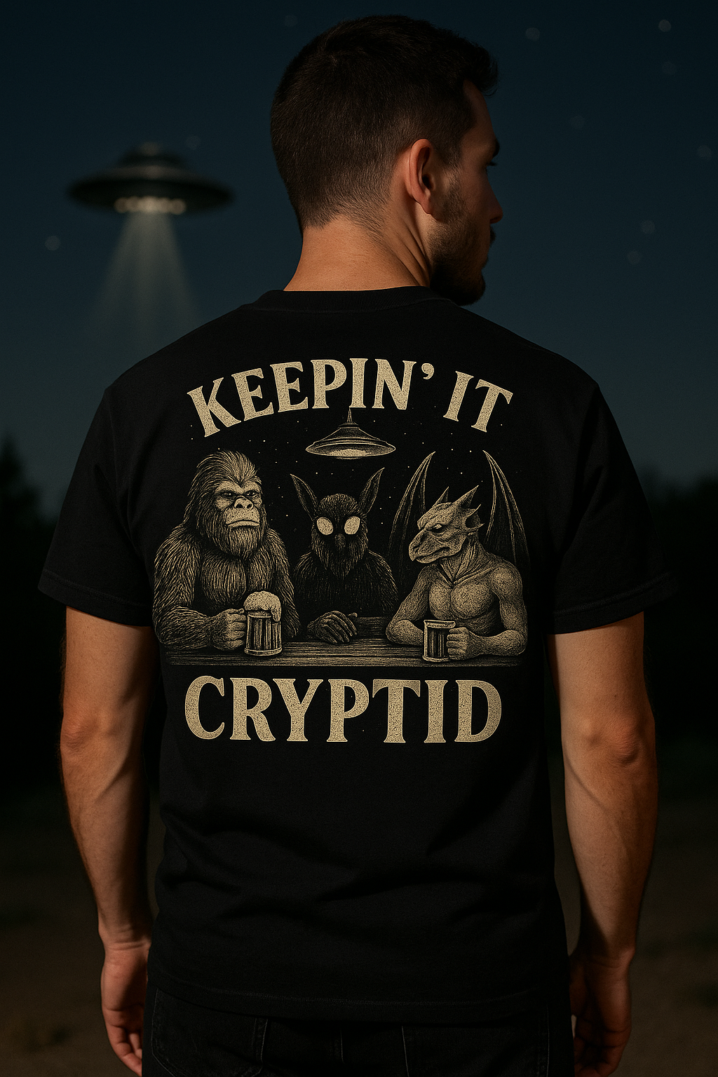 Keepin’ It Cryptid | Paranormal Bar Tee Drop by Graphic Graveyard