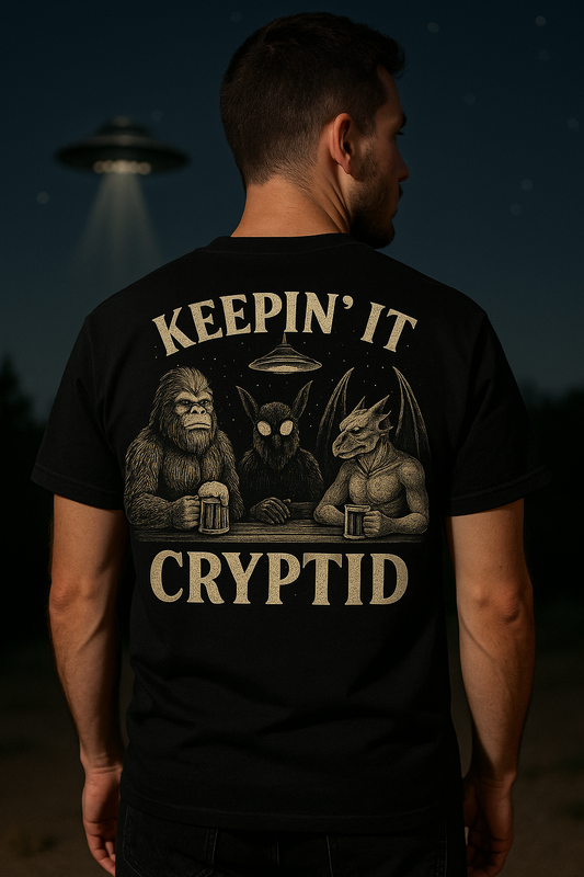 Keepin’ It Cryptid | Paranormal Bar Tee Drop by Graphic Graveyard
