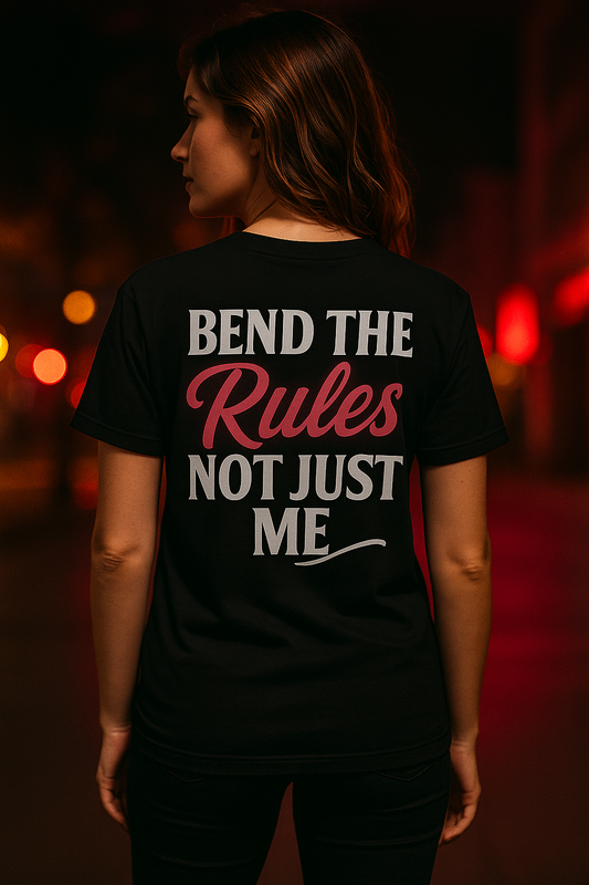 Bend the Rules Not Just Me T-Shirt | Degenerate Drip Tee by Graphic Graveyard