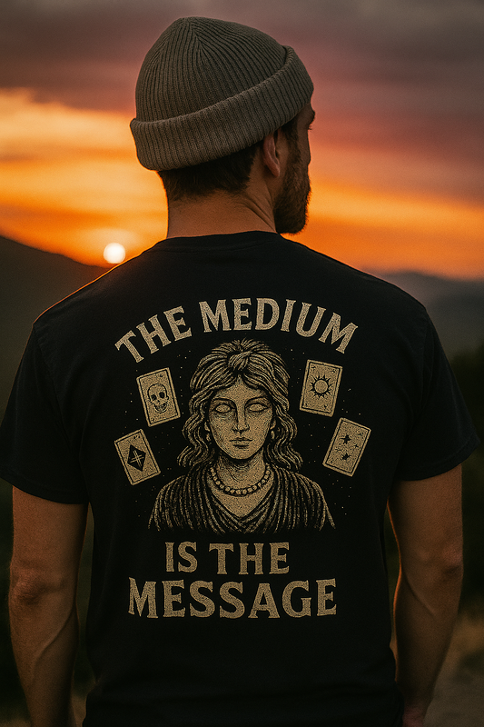 The Medium Is The Message | Paranormal Occult T-Shirt by Graphic Graveyard