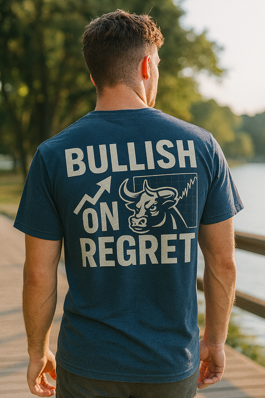 Bullish on Regret | Degen Trading Tee by Graphic Graveyard