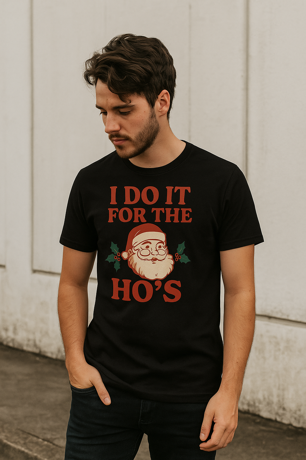 I Do It for the Ho’s Tee | Naughty Christmas Shirt by Graphic Graveyard Graphic Graveyard