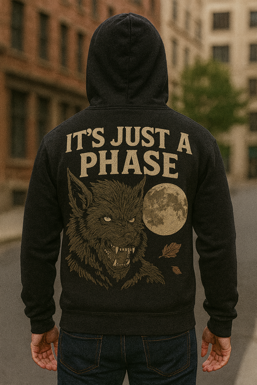 It’s Just a Phase Werewolf Shirt | Fright & Fall Hoodie by Graphic Graveyard Graphic Graveyard