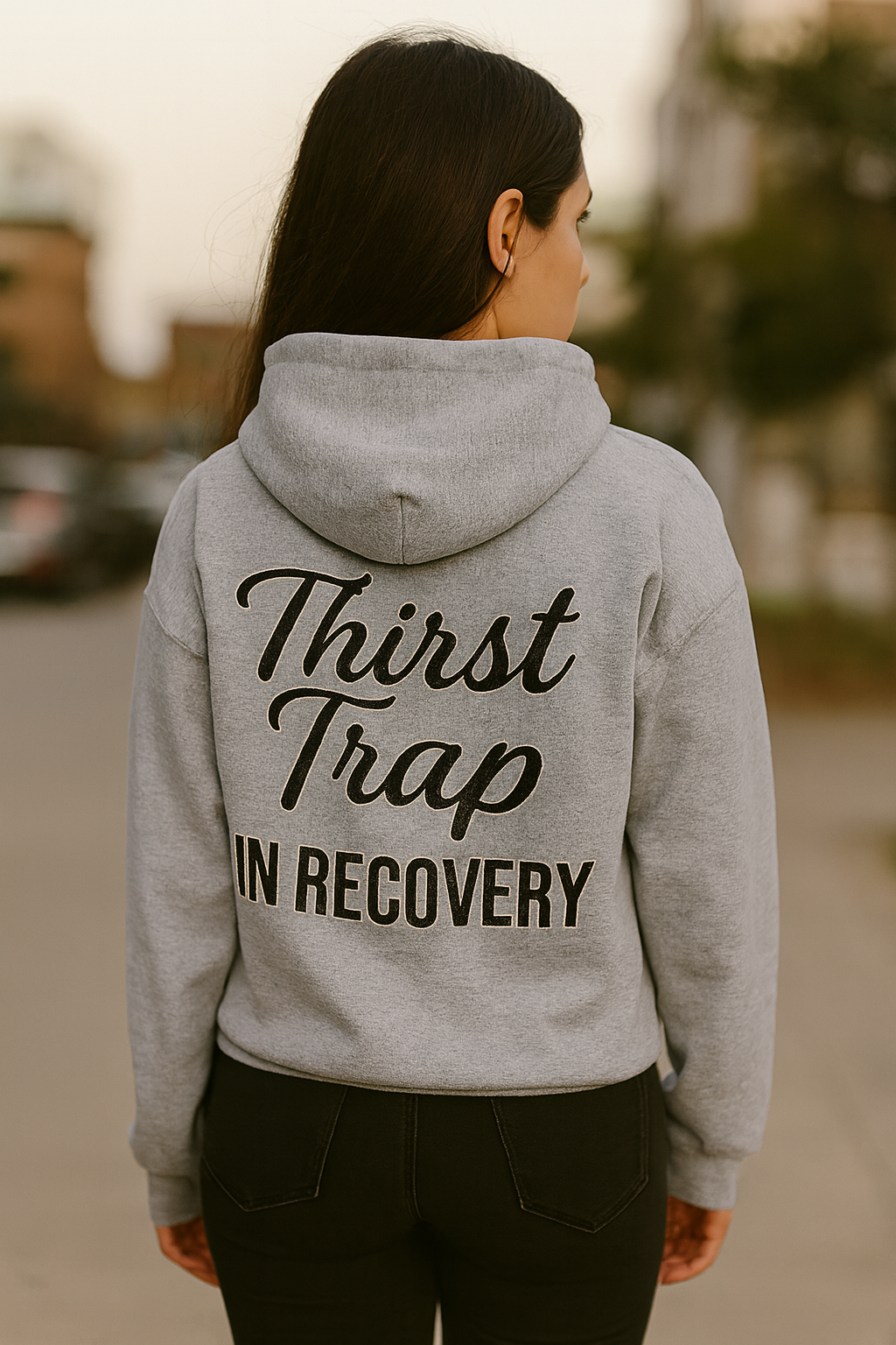 Thirst Trap in Recovery | Degenerate Drip Hoodie by Graphic Graveyard Graphic Graveyard