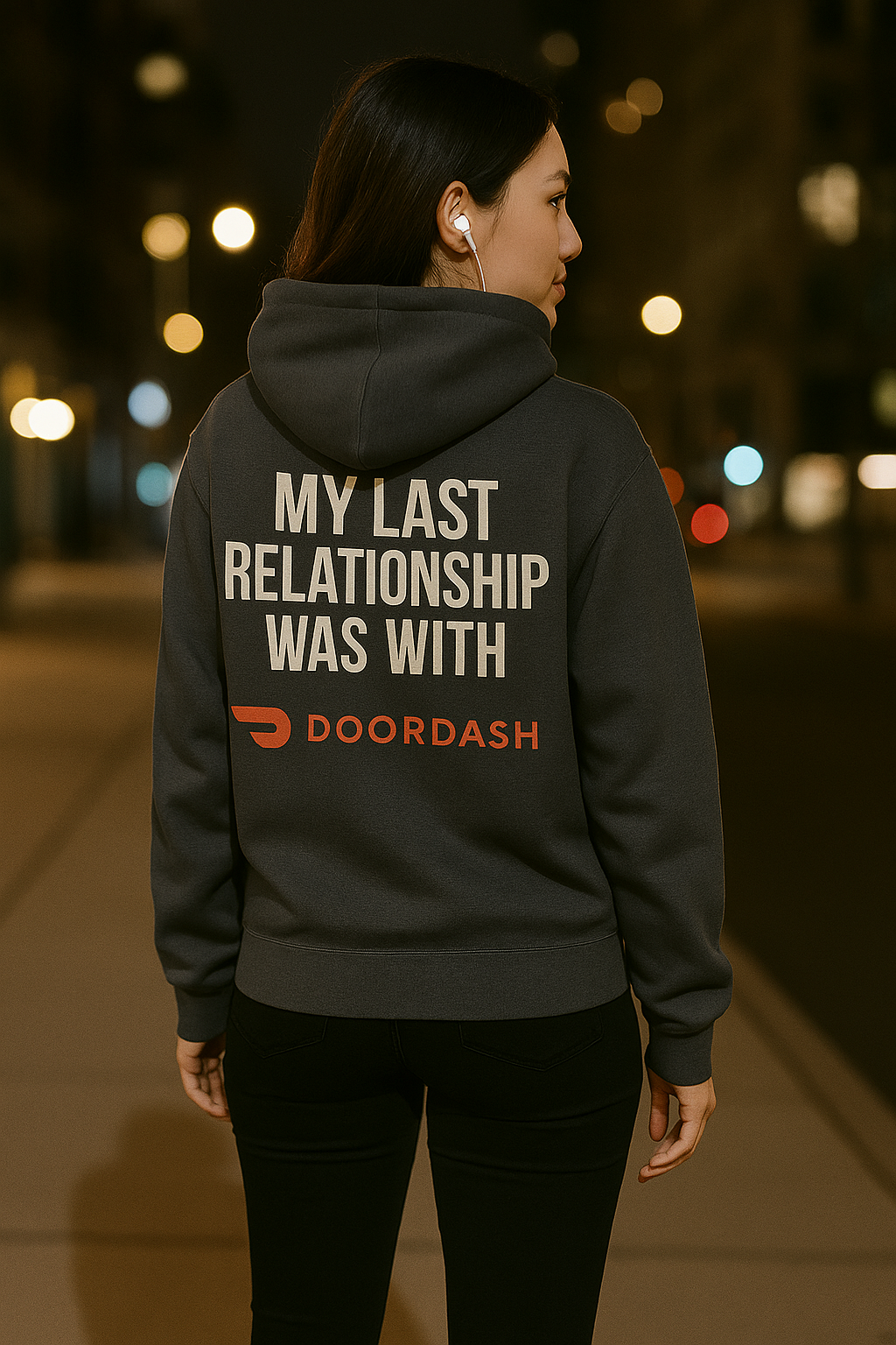 My Last Relationship Was With DoorDash | Degenerate Drip Hoodie by Graphic Graveyard Graphic Graveyard