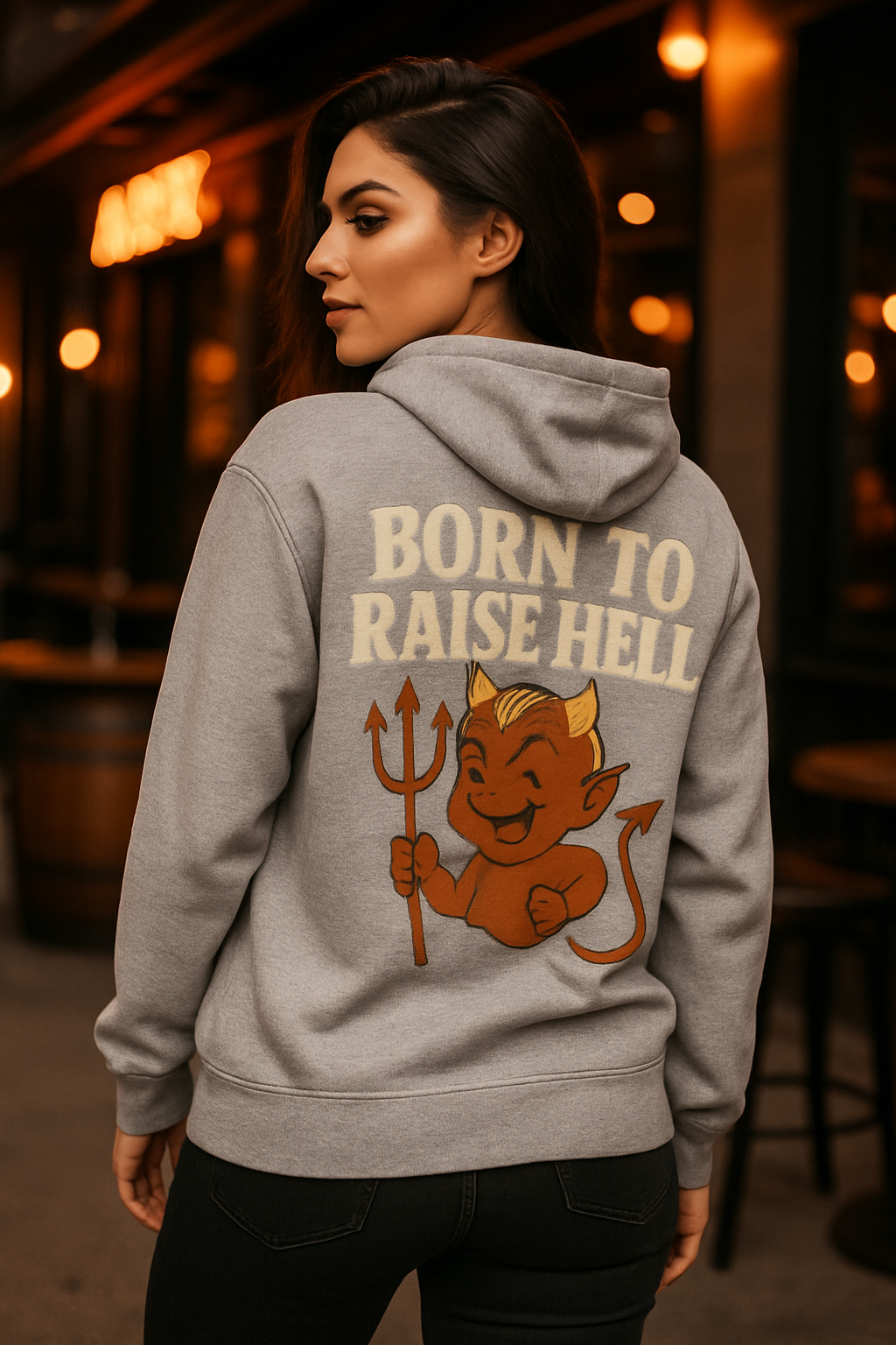 Born to Raise Hell Hoodie| The Graveyard Collection by Graphic Graveyard Graphic Graveyard