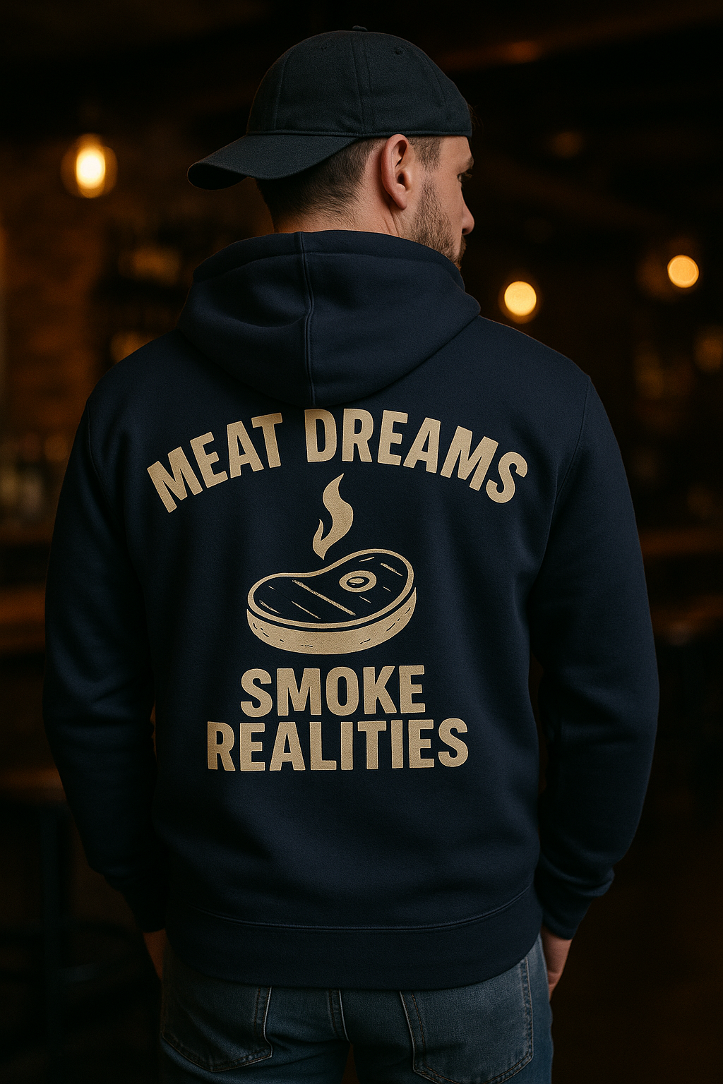 Meat Dreams, Smoke Realities Hoodie | The Meat Locker by Graphic Graveyard Graphic Graveyard