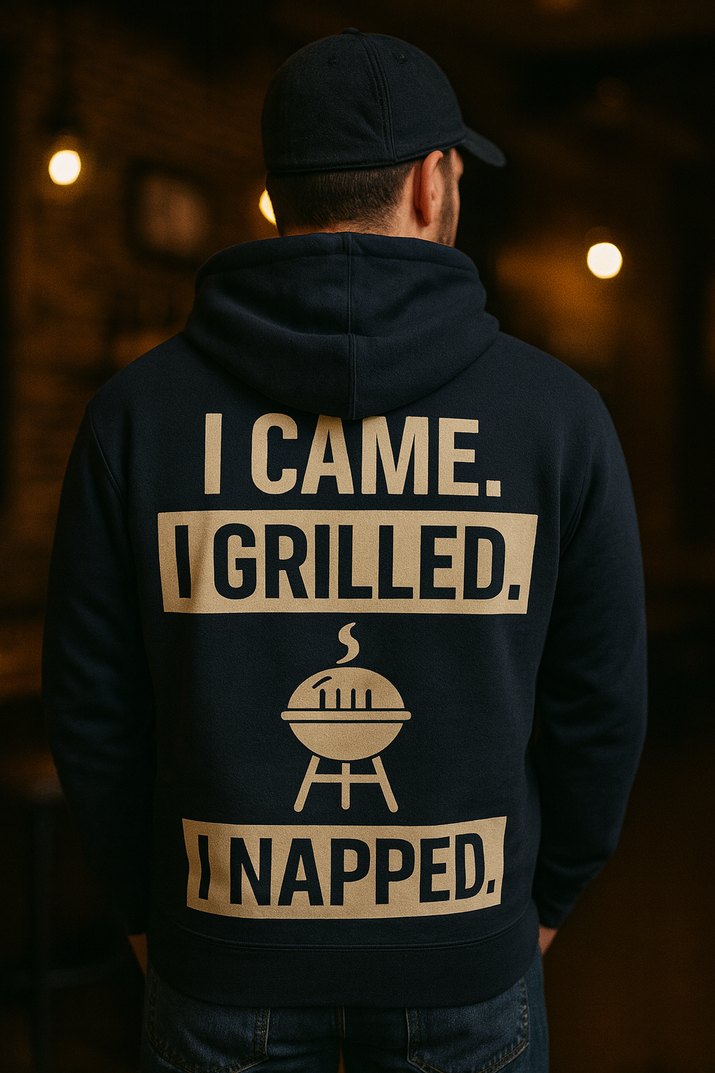I Came. I Grilled. I Napped Hoodie | The Meat Locker by Graphic Graveyard Graphic Graveyard
