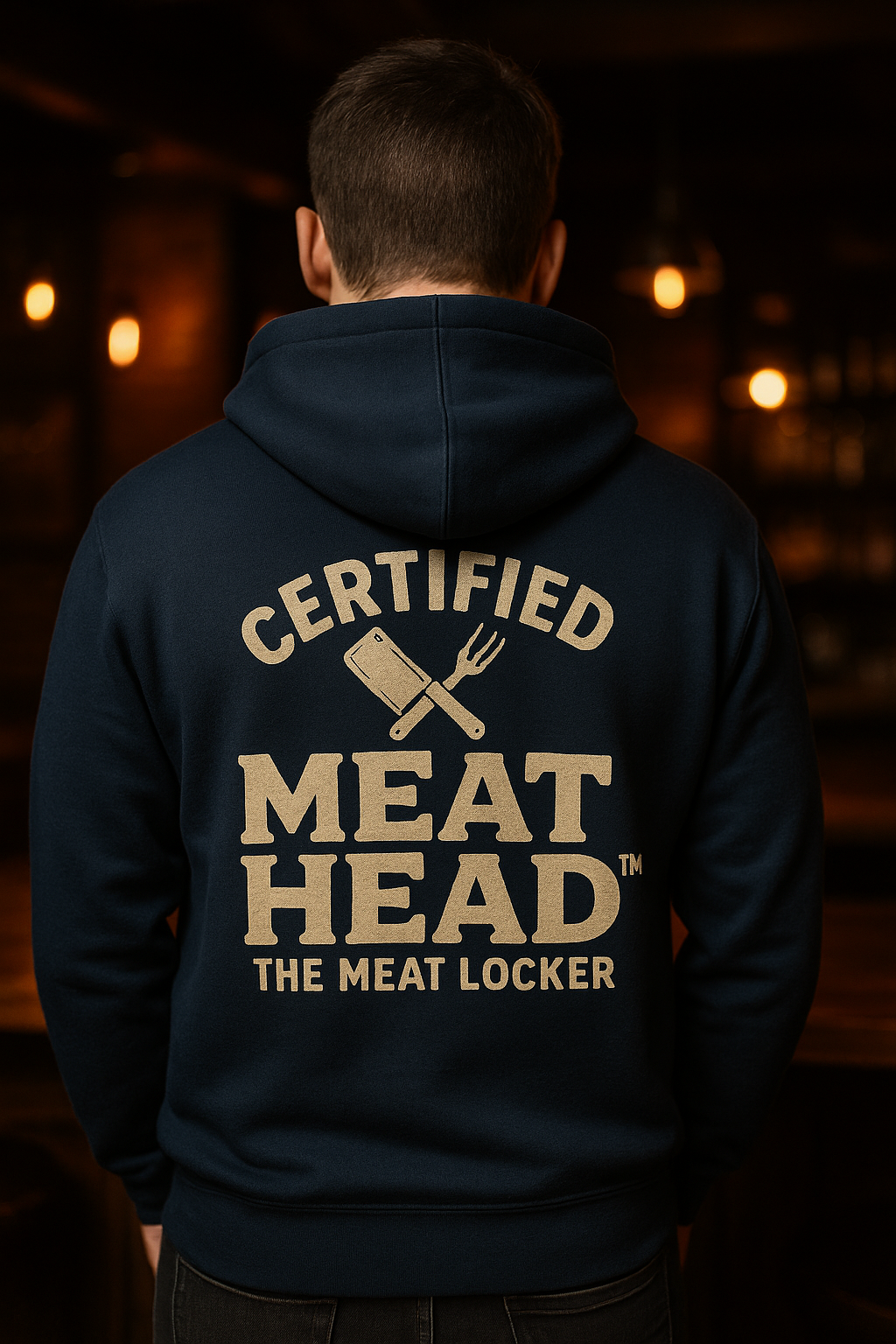 Certified Meat Head Hoodie | The Meat Locker by Graphic Graveyard Graphic Graveyard