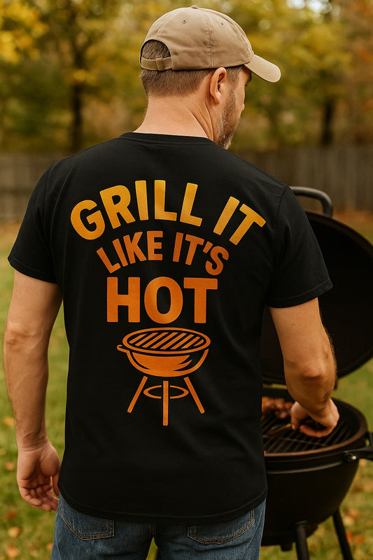 Grill It Like It’s Hot BBQ Shirt | Smoked & Unbothered™ by Graphic Graveyard